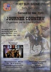 Affiche journée country du 02 mai 2020 à Port sur Saône