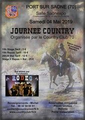 Affiche journée country du 04 mai 2019 à Port sur Saône